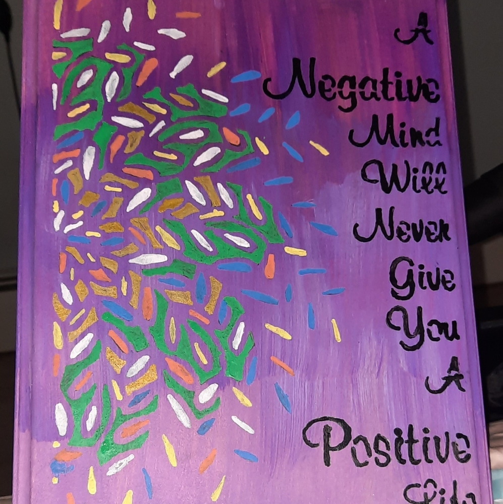 Wooden inspirational wall art